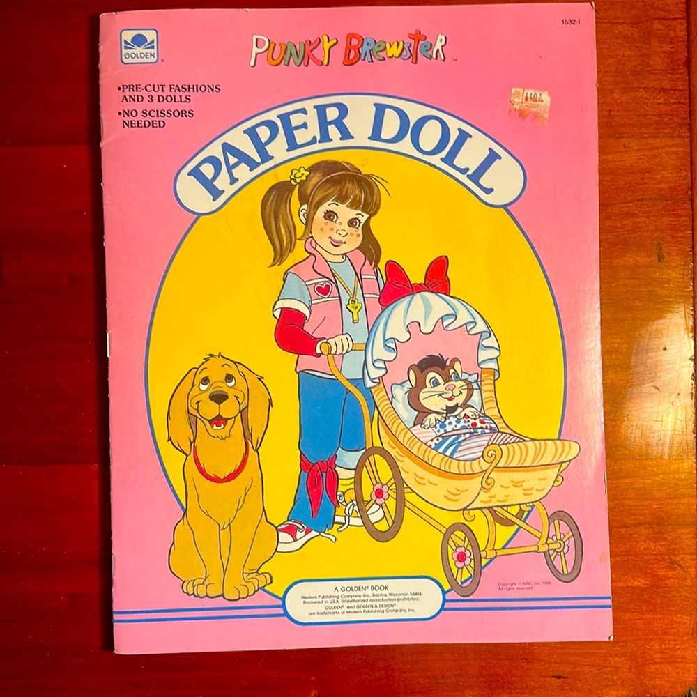 BOGO Vintage Punky Brewster 1980s Paper Doll Books